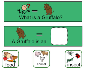 Preview of The Gruffalo Interactive Smart Notebook Activity