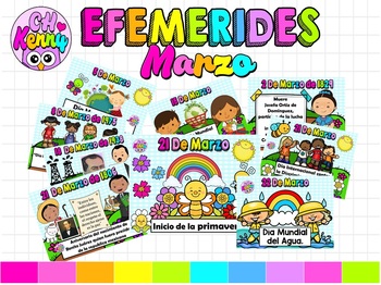 Preview of EFEMERIDES DE MARZO  A COLOR
