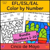 EFL ESL EAL Cinco de Mayo Color by Number and Teen Number 