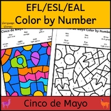 EFL ESL EAL Cinco de Mayo Color by Number to 10 Reading Ma