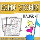 EGBDF Stories:  Creative Writing Activity, Teacher Kit, an