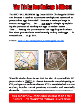 Egg Drop Football Helmet Design S T E M Challenge Physics Fun