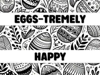 Preview of EGGS-TREMELY HAPPY ABOUT SPRING! Easter Craft and Decor Kit