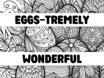 Preview of EGGS-TREMELY WONDERFUL  BOOKS IN OUR LIBRARY! Easter Craft and Decor Kit