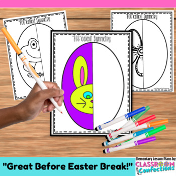 Preview of Symmetry Activity: Easter Symmetrical Eggs