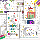 Eid Al Fitr Coloring Pages BUNDLE, from Islamic holidays 2024
