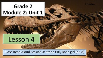 Preview of EL 2nd Grade, Module 2, Unit 1 - Lesson 4 - Close Read Stone Girl, Bone Girl.