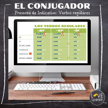 Preview of EL CONJUGADOR: APRENDE A CONJUGAR VERBOS REGULARES A1.1