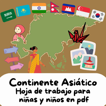 Preview of EL CONTINENTE ASIÁTICO PARA NIÑOS Y NIÑAS