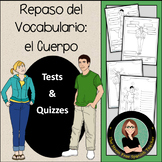 EL CUERPO Body Spanish Vocabulary 4 Quizzes 