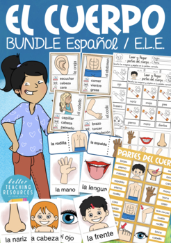 Preview of EL CUERPO (body parts) bundle Spanish / Español