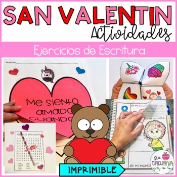 Preview of Valentine's Day in Spanish | Día de San Valentín | Actividades de Escritura