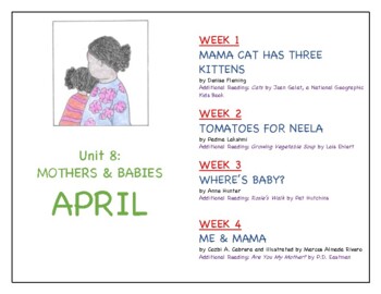Preview of EL/ELL/ESL Read Alouds: Unit 8: APRIL Mothers and Babies
