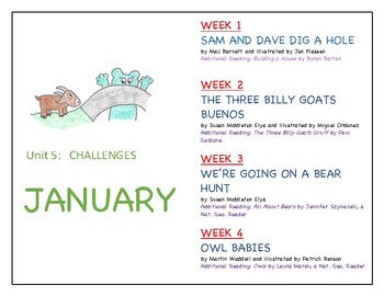 Preview of EL/ELL/ESL Read Alouds: Unit 5 JANUARY Challenges