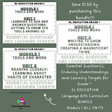 EL Education 1st Grade Module 1 Essential Questions/Learni