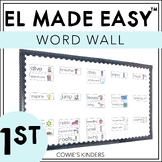 EL Education 1st Grade | Word Wall Cards FOR THE YEAR