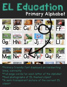 Preview of EL Education Alphabet with Real Photographs and Clipart