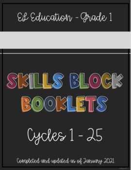 Preview of EL Education - First Grade Skills Block Word Work Cycle Specific Booklets