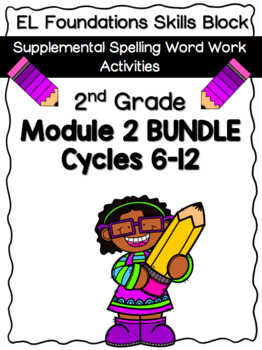 2nd Grade-EL Skills Block Cycle Labels for Scrapbook Case