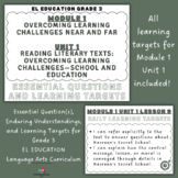 EL Education Grade 3 Module 1 Unit 1 Essential Question/Le