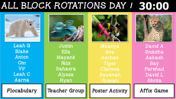 EL Education Curriculum All Block Components Posters (Editable)