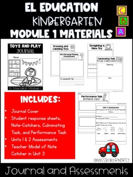 Preview of EL Education Kindergarten Module 1 Journal and Assessments