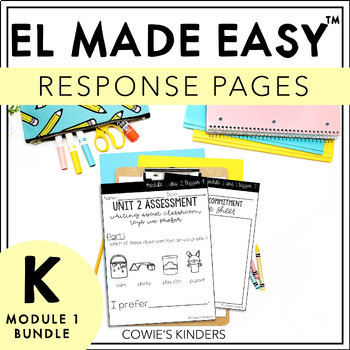 Preview of EL Made Easy™ | EL Education Kindergarten Response Pages | Module 1 Workbook