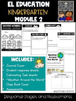 Preview of EL Education Kindergarten Module 2 Response Journal and Assessments