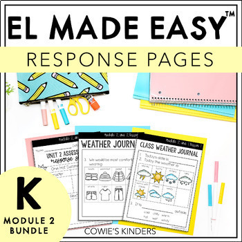 Preview of EL Made Easy™ | EL Education Kindergarten Response Pages | Module 2 Workbook