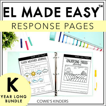 Preview of EL Made Easy™ | EL Education Kindergarten Response Pages | YEAR LONG WORKBOOK