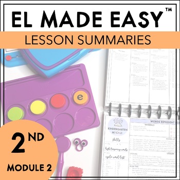 Preview of EL Education Lesson Summary One Page Skills Outline - 2nd Grade Cycles 6-12