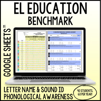 Preview of EL Education Benchmark | Letters | Phonological Awareness | Google Sheets™