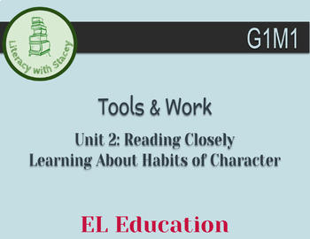 Preview of EL Grade 1 Module 1 Unit 2: Tools & Work