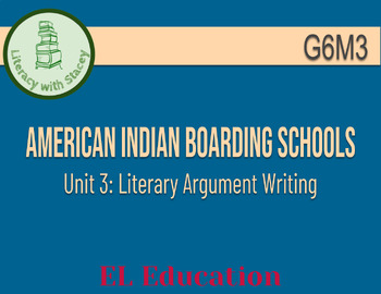 Preview of EL Grade 6 Module 3 Unit 3: American Indian Boarding Schools