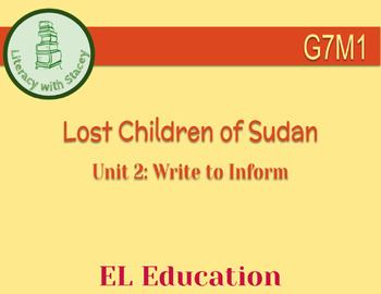 Preview of EL Grade 7 Module 1 Unit 2: Lost Children of Sudan