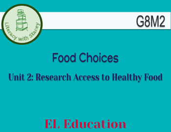 Preview of EL Grade 8 Module 2 Unit 2: Food Choices