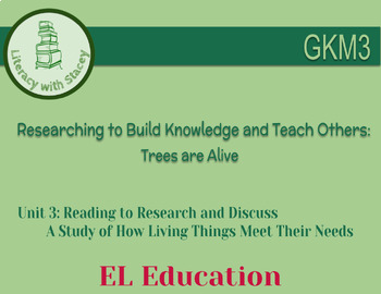 Preview of EL Kindergarten Module 3 Unit 3: Trees are Alive