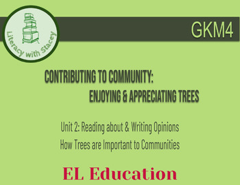 Preview of EL Kindergarten Module 4 Unit 2: Contributing to Community--Appreciating Trees