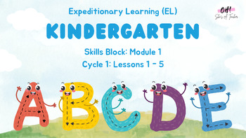 Preview of EL Kindergarten Skills Block: Module 1: Cycle 1: Lessons 1-5 PowerPoints