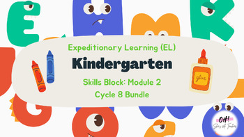 Preview of EL Kindergarten Skills Block: Module 2: Cycle 8 Bundle