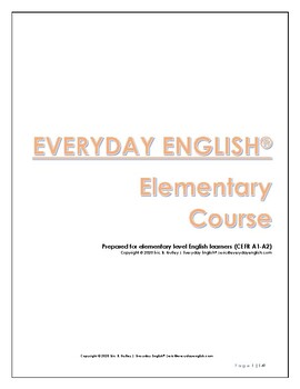 Preview of Everyday English Elementary Level Course (CEFR A1-A2)