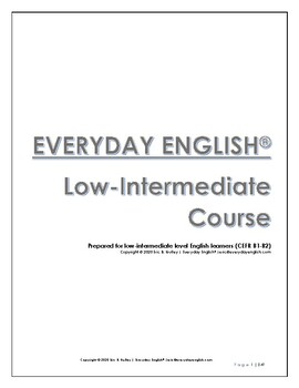 Preview of Everyday English Low-Intermediate Level Course (CEFR B1-B2)