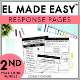 EL Made Easy™ | EL Education 2nd Grade Response Pages | YE