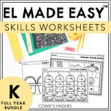 EL Made Easy™ EL Education Kindergarten Skills Worksheets 