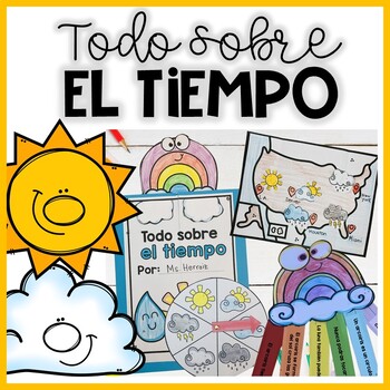Preview of El tiempo y clima | The Weather in Spanish | Rainbow Craft in Spanish