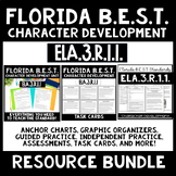 Character Development ELA.3.R.1.1  BUNDLE | 3rd Grade Flor
