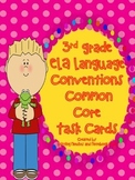 ELA 3rd Grade Language Conventions Task Cards Review: Grea