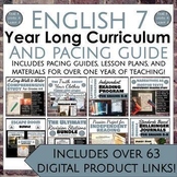 7th Grade ELA Yearlong Curriculum, Lesson Plans, and Pacing Guide