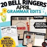ELA APRIL Morning Work Language Arts Bell Ringers Grammar 