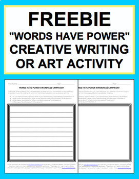 Preview of Writer's Workshop Creative Writing NO PREP one-pager